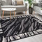 Mazovia Modern Teppich - Kurzflor - Teppich für Wohnzimmer, Schlafzimmer, Esszimmer - ÖKO-TEX Wohnzimmerteppich, Robust und pflegeleicht, Niedrige Florhöhe – Teppiche - grau schwarz 200 x 300 cm