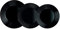 Luminarc Harena Negro Vajilla Opal 18 Piezas-6 Personas Sodo Apto Microondas Apto Frigorífico Reciclable