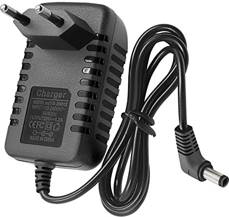 UURRPP Cargador de batería Compatible con CECOTEC/Conga 3290 3390 3490 3590 3690 3890 4090 4690 Conector de alimentación del limpiador 20V 1.2A
