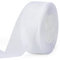 jijAcraft 4cm Transparent Organzaband Weiß: Tüll Schleifenband Hochzeit 45m Breit Chiffonband für Kommunion Weiss Transparent Geschenkband für Blumen Basteln, Kuchen