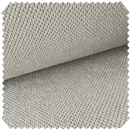 novely® CURTIS - Schwer Entzündbarer Möbelstoff - Wasserabweisender Polsterstoff mit Wabenstruktur - Pflegeleicht Meterware 1lfm | Farbe: 84 Hellgrau Beige