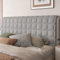 Kopfteilbezug Bett Kopfteil Bezug/Überzug,Weicher Strecken Samtstoff,gepolsterte Bettkopfteil Hussen Dehnbar Waschbar All-Inclusive Staubdichte Schutzhülle ( Color : Grey-3 , Size : 160cm(63inch) )