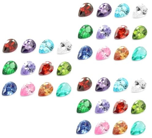 Abaodam 36stücke Teiliges Bunte Wassertröpfchen Edelsteine Für Kindergeburtstage Bastelprojekte Dekoration Schmuckherstellung Kreative Aktivitäten Gemischte Farben