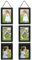 EYMPEU Marco de Foto 10X15, Marco Fotos con Cuerda para Colgar en la Pared para 6 Vertical Fotos de 10X15 cm, Negro.