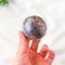 GEEKAA Esfera de Cristal de Piedra Lunar Azul Natural, Bola de Cristal Pulida, colección de Gemas BLU Ray, espécimen, decoración del hogar, 1 ud. (Color : Blue Moonstone Ball, Size : Purple)