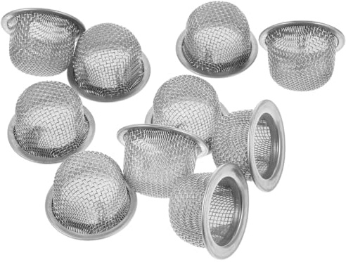 Zerodeko Stainless Steel Screen Filters, 10pcs 34mm Mesh Bowl Screen Strainers, Double Screen Filter, Cocktail Smoker Filter Accessories for Bourbon Whiskey Smoker
