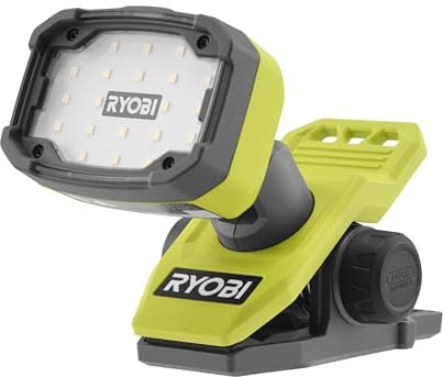 RYOBI 4 V USB-LITHIUM Akku-Klemmleuchte RLC4-0, 1.000 Lumen, magnetisch, 3 Leuchtstufen, ohne Akku und Ladegerät