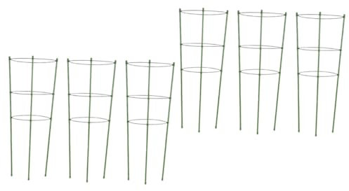 Milisten 6 Sets Plant Climbing Trellis Garden Plant Climbing Frame Small Plant Rack Vine Support Plants Indoor Gardening Tool Indoor Plant Stakes Flower Stand Iron Potted Plant Pergola
