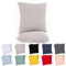 Lotusein Kissenbezug 60x60 cm (2er Set) - Grau - 100% Jersey Baumwolle 175 g/qm Kissenbezüge - Kissenhülle für Kissen mit Reißverschluss - Oeko-Tex Zertifiziert