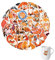 60 Stück Füchse Aufkleber Pack, Fox Sticker, Vinyl Aufkleber Tiere Anime für Scrapbook Skateboard Auto Gepäck Karten Fotoalben
