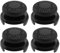 YINETTECH 4 Pezzi Extender Per Levetta ABS Thumb Grips Stick Joystick Controller Cover 3D Texture Levetta Controller Cap Compatibile Con Xbox One