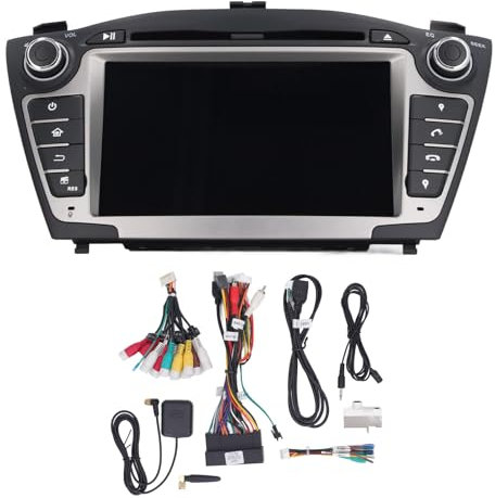 7 Zoll Auto Navigator 2DIN Stereo MP5 DVD CD Player HD Touchscreen Multimedia Receiver Fit IX35 (2009-2013),Auto CD,VCD,DVD
