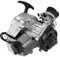 H-YEEU 49cc 2-Takt Pull Start Motor Luftgekühlt Fit für Pocket Bike Mini Dirt Bike ATV Roller