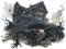 duoyif Wandtattoo Totenkopf Wandaufkleber, Schloss Schädel Wand Fenster Aufkleber, Wandbild, Halloween Wanddekor, Schloss Wandsticker Für Geisterfest (F)