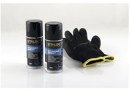Staloc Schließzylinderspray 3in1 - Schließzylinder Pflegespray - konserviert, reinigt und schmiert in einem Arbeitsgang, transparent - 2 Stück