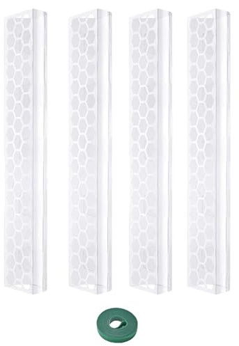 Poteaux de pour Monstera | Poteau empilable en Mousse de 43,2 cm, Support de grimpante d'intérieur Transparent pour Lierre Monstera Vert