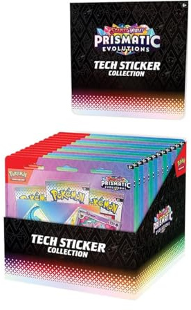 Pokemon TCG: Scarlet & Violet 8.5 Tech Sticker Collection – sortiertes Display