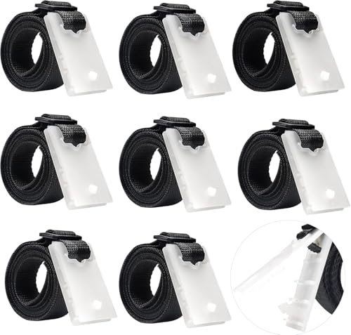 Pixelure Sangles de Maintien, Accessoires pour Enrouleurs Mobiles pour Bâches de Piscine et Couvertures Solaire Jeu de Roues de Parasol Sangles de Serrage de Couverture de Piscine