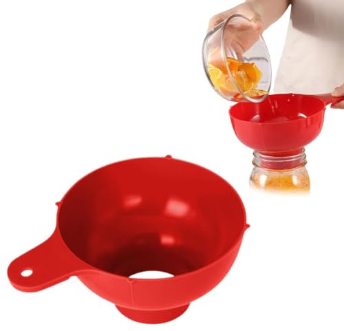 Home Canning Funnel Tools,Food Grade Plastic Wide or Regular Mouth Funnels for Filling Bottles,Mason Jars Canning Supplies Kit Tools,Less Spills and Mess