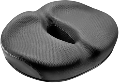 Fahrradsitzkissenbezug, breiter Fahrradsattelbezug mit hohlem Design, bequemer Ersatz für Straßen-, Urban-, Berg- und Indoor-Radfahren, 29 x 22 x 8,5 cm