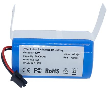 (14.4V 3600mAh) Staubsauger Ersatzakku für Coredy R750-2200pa G800 G850 für Kyvol E20 E30 E31 Staubsauger Roboter Ersatzakku kompatibel