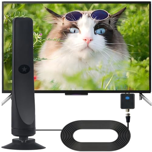 Festberg Hitenna Wavemax DVBT2 Antenne Freeview Digitale TV-Antenne für den Innenbereich mit starkem Signal, Reichweite von über 240 Kilometern, Antennen für den Außenbereich, DVB-T