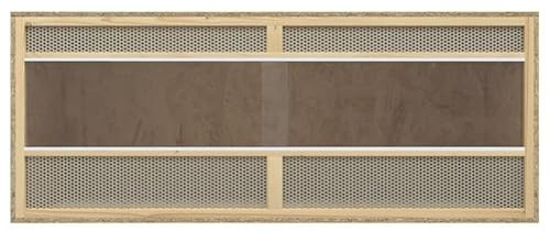 Terrarium aus Holzwerkstoff 120x50x50 cm für Kleintiere - Stabiles Gehege mit Glas & Stahl - Ideal für Reptilien & Nagetiere - Langlebig & Leicht zu Reinigen