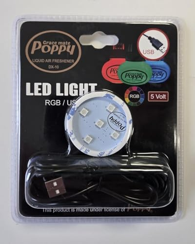 Grace Mate Poppy LED-Licht, RGB USB, 5V, 2m Kabel und bedienung