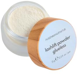 Augenmanufaktur Korean Lashlift Powder Glueless - Innovative Fixing Product for Precise Eyelash Lifting without Classic Glue (Pot - Textured)