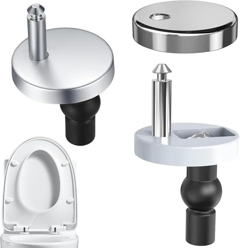 2 Pack Quick Release Toilet Seat Hinges, Stainless Steel, Secure Fitting with Easy Cleaning