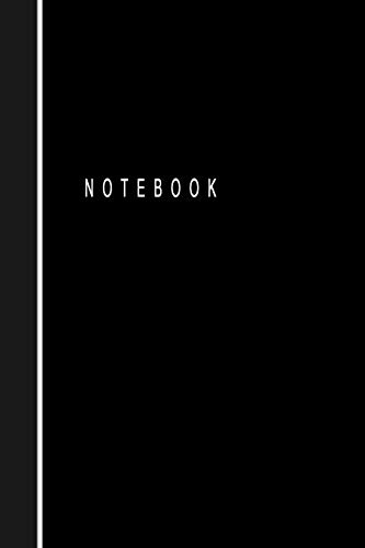 Notebook: Classic Black Blank Lined Journal Notebook (6 x9 inches) - 110 Pages