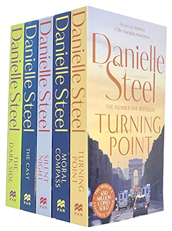 Danielle Steel Collection 5 Books Set (Turning Point, Moral Compass, Silent Night, The Cast, The Dark Side)
