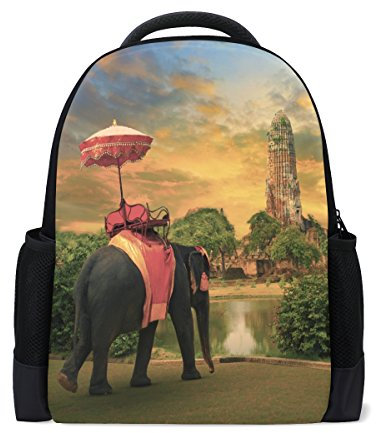 LIANCHENYI Thailand Elefant Custom Casual Rucksack Schultasche Reiserucksack Daypack