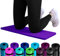 Set: 2 x REFIT FITNESS NBR Fitness Yoga Pads 25 x 61 x 1,5 cm Violett + Bänder Sport Kniekissen Fitnessmatte klein Kniepad Bodenkissen rutschfest Yoga Kniematte Sportmatte Knie Matte Kissen Yogamatte