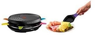 Tefal Colormania - Raschietto per raclette con 8 coppette, 1050 W, colore: Nero