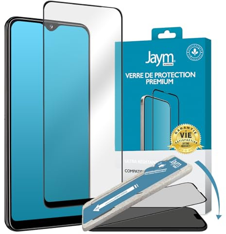JAYM - Verre Trempé Premium pour Apple iPhone 13/13 Pro - Apple iPhone 14 - Plat 2.5D - Garanti à Vie Renforcé 9H Ultra Résistant Qualité supérieure Asahi - Applicateur sur Mesure Inclus