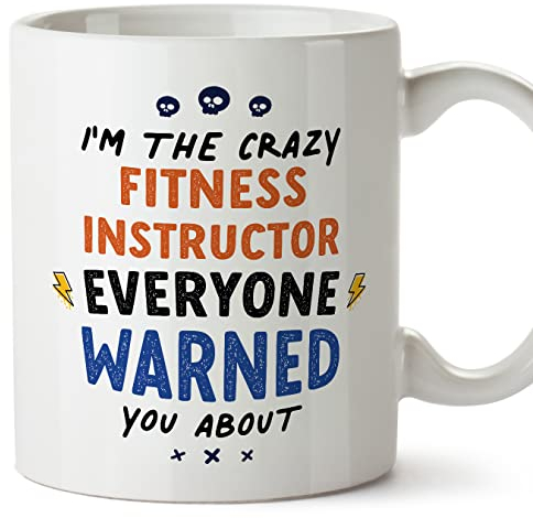 MUGFFINS Fitness Instructor Mug - in English - Everyone Warned You About - Funny Gift for Colleagues - Ceramic 11oz Mug