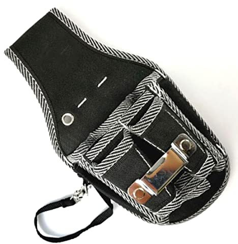 Tool Bag 9-in-1 Drill Screwdriver Utility Kit Holder Nylon Fabric Tool Bag Electrician Waist Pocket Tool Belt Pouch Bag Screwdriver Holder Tool Bag Pocket