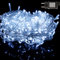 Guirnalda Luces de Árbol de Navidad Cadena de Luz 7M 140 LED (Blanco Frío) Cable Transparente y 8 modelos de lluminación Impermeable para Interior y Exterior