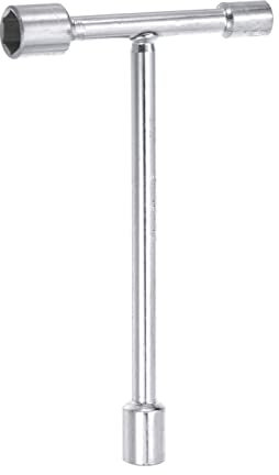 sourcing map Llave de 3 vías, 8 mm, 10 mm, 12 mm, mango en T para reparación de bicicletas, automóviles y bricolaje