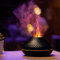 MARZIUS Air Flame Aroma Volcano Fire Diffuser For Essential Oil,Electric Humidifier 7 Color Night Light Aromatherapy Ultrasonic Cool Mist Diffuser for Home, Bedroom, Yoga, Office (Black)