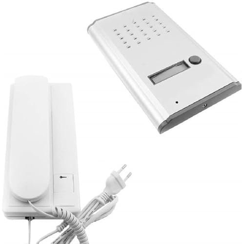 Deals Kit citofono bianco monofamiliare 1 cornetta apricancello esterno 2 fili