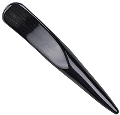Gatuida Horn Schaber Massage-tools 2 Stück Horn Halbstab Massagehörner Schabestab Gesichtsmassagegerät