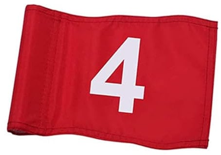 harayaa Golf Flags Pin Flag, Exercise Nylon Large Numbered, Putting Green Flag with Tube Inserted for Garden Backyard Lawn Yard Home, 4