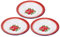 Gatuida Flower Enamel Plates Pcs Retro Dinnerware Set Versatile for Multiple Occasions