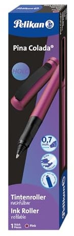 Pelikan Tintenroller Pina Colada Holo inkl. Standard-Tintenpatrone, nachfüllbar, pink, 1 Stück
