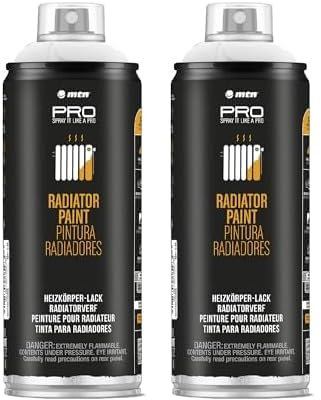 MTN PRO Pintura Radiadores Blanco 400ml (Paquete de 2)