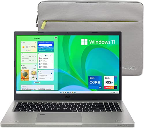 acer Laptop | Aspire Vero 15 | 15.6 1920 x 1080 LED-Backlit | Intel Core i7-1195G7 4-Core | 16GB DDR4 | 2TB SSD | Windows 10 Home | Wi-Fi 6 - Bluetooth 5.1 - Backlit Keyboard - Volcano Gray
