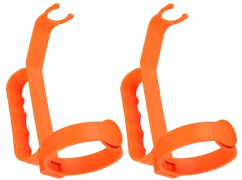RUNROTOO Reusable Plastic Bottle Handles Preventing Tipping or Spilling 2 Pcs for Easy Carrying and Stable Grip Minimalist Contemporary Design for Outdoor Sports and Travel