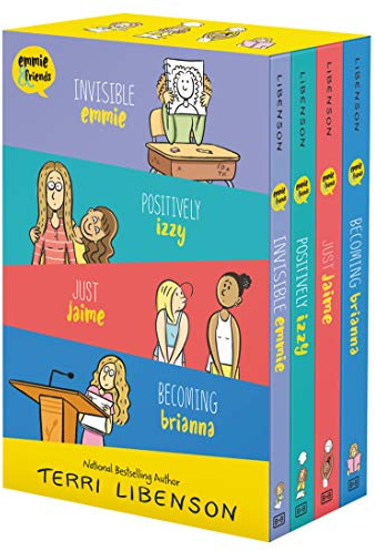 Emmie & Friends 4-Book Box Set: Invisible Emmie, Positively Izzy, Just Jaime, Becoming Brianna (A Graphic Novel Box Set)